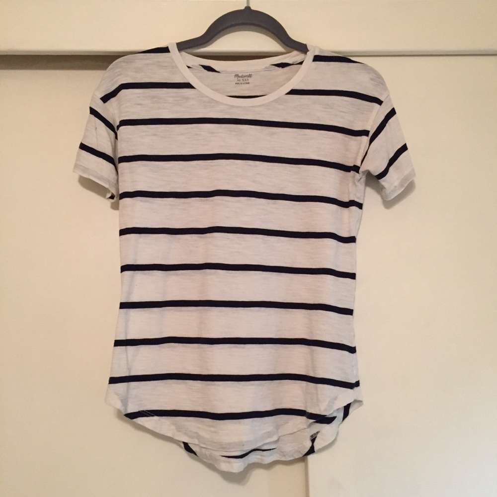 Madewell Whisper Cotton Crewneck Stripe Tee